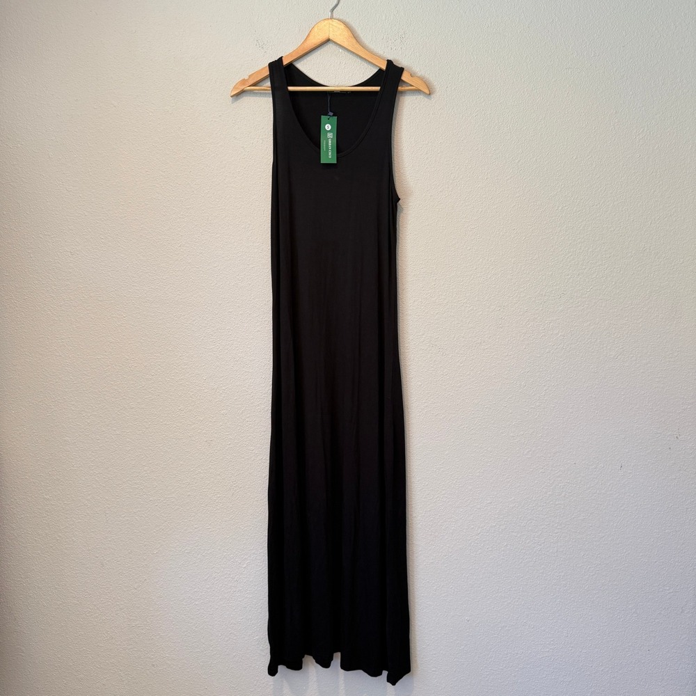Urban Coco Womens Black Sleeveless Scoop Neck Maxi Tank Dress Size Small NWT